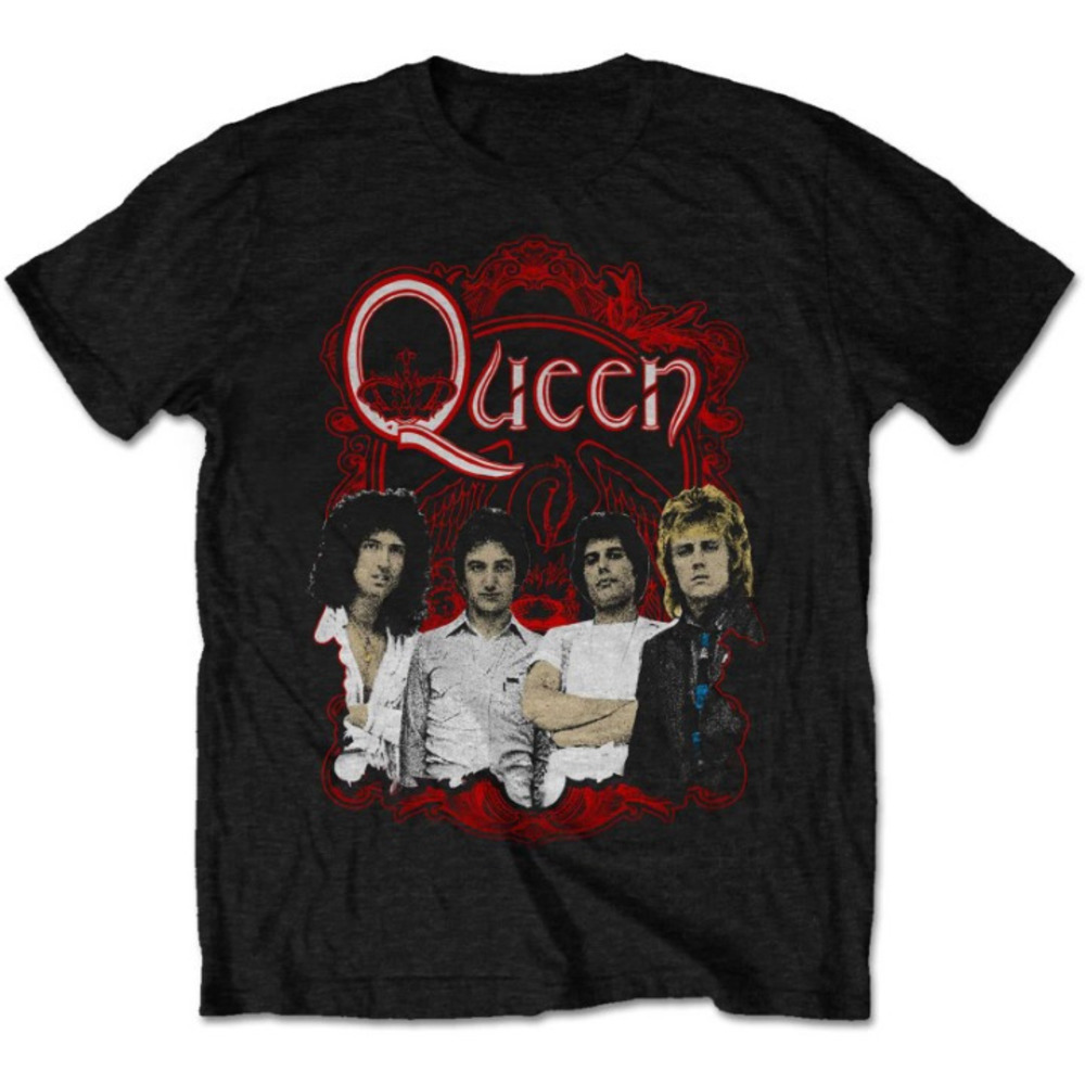 Ornate Crest Photo Tshirt Queen Graphics Unisex Tee
